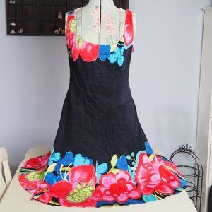 Nine West Floral and Black Dress
